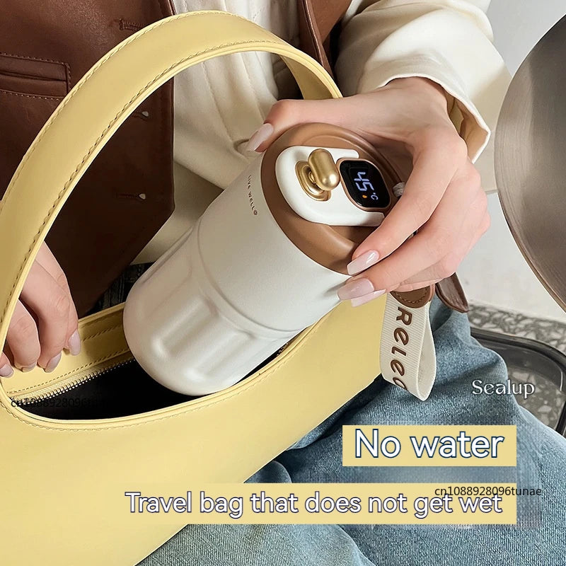LED Temp Display Coffee Cup Stainless Steel Thermo Bottle