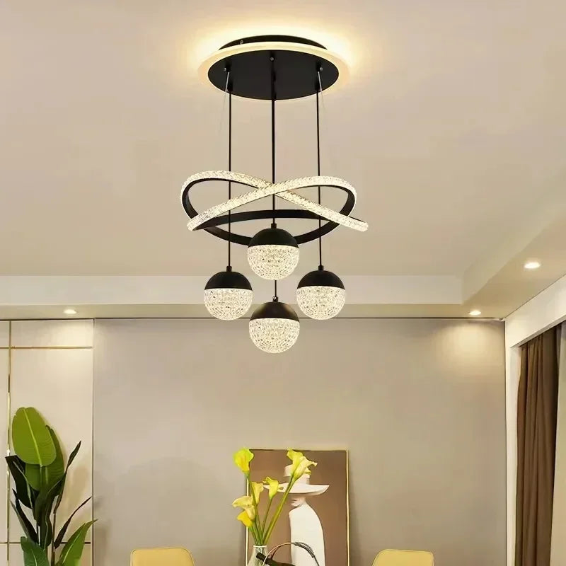 LED Lamp Ring Dimmable Chandelier Pendant Light