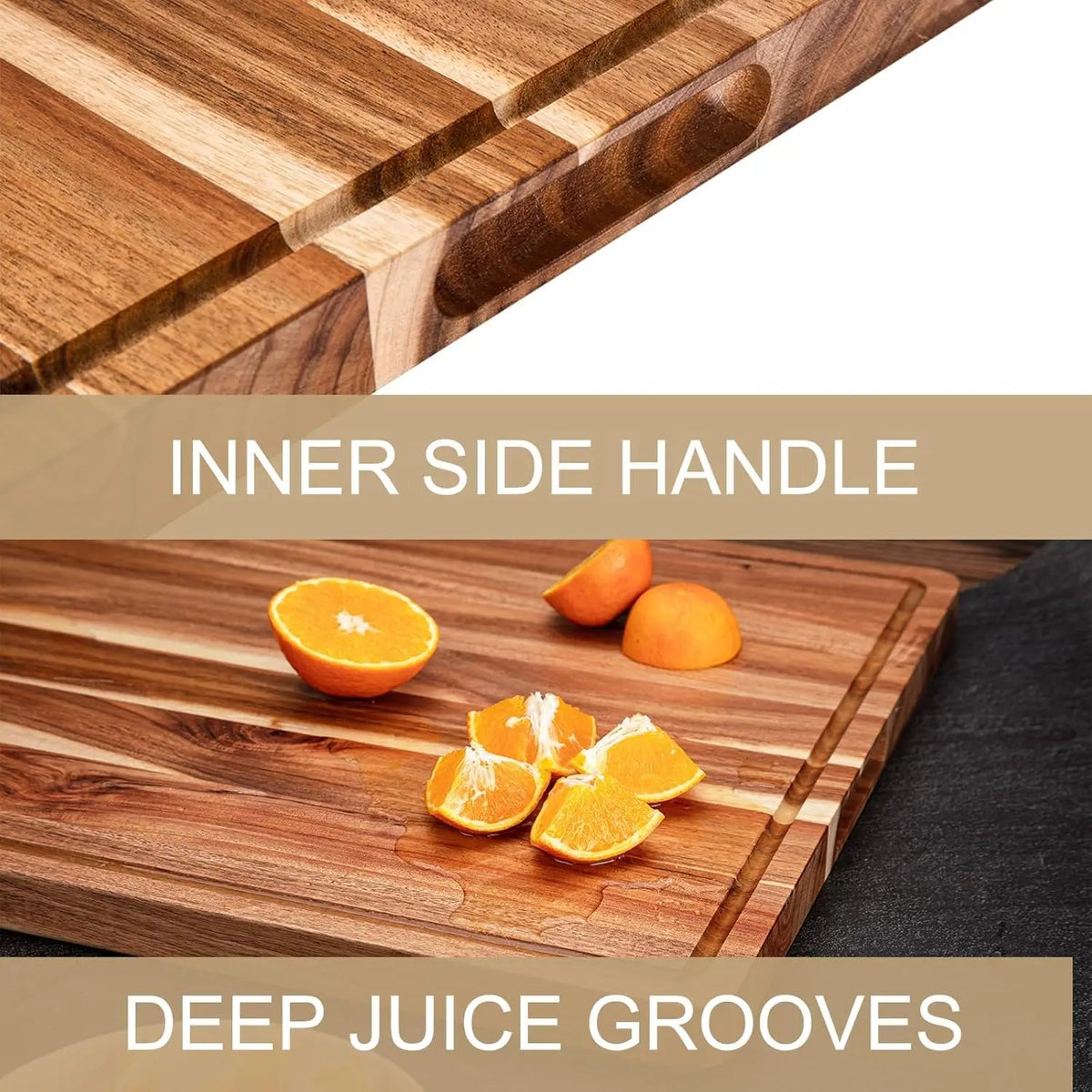 Extra Large Wood Cutting Charcuterie Butcher Block 24 x 18 x1.2 in