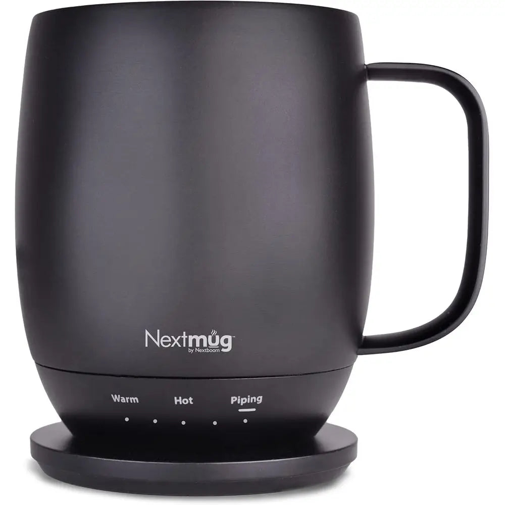 Self-Heating, Temperature-Controlled Coffee Mug - 14 oz, Black