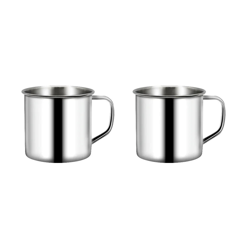 220ML/200ML 10-1PC Metal  Mug Cup Stainless Steel