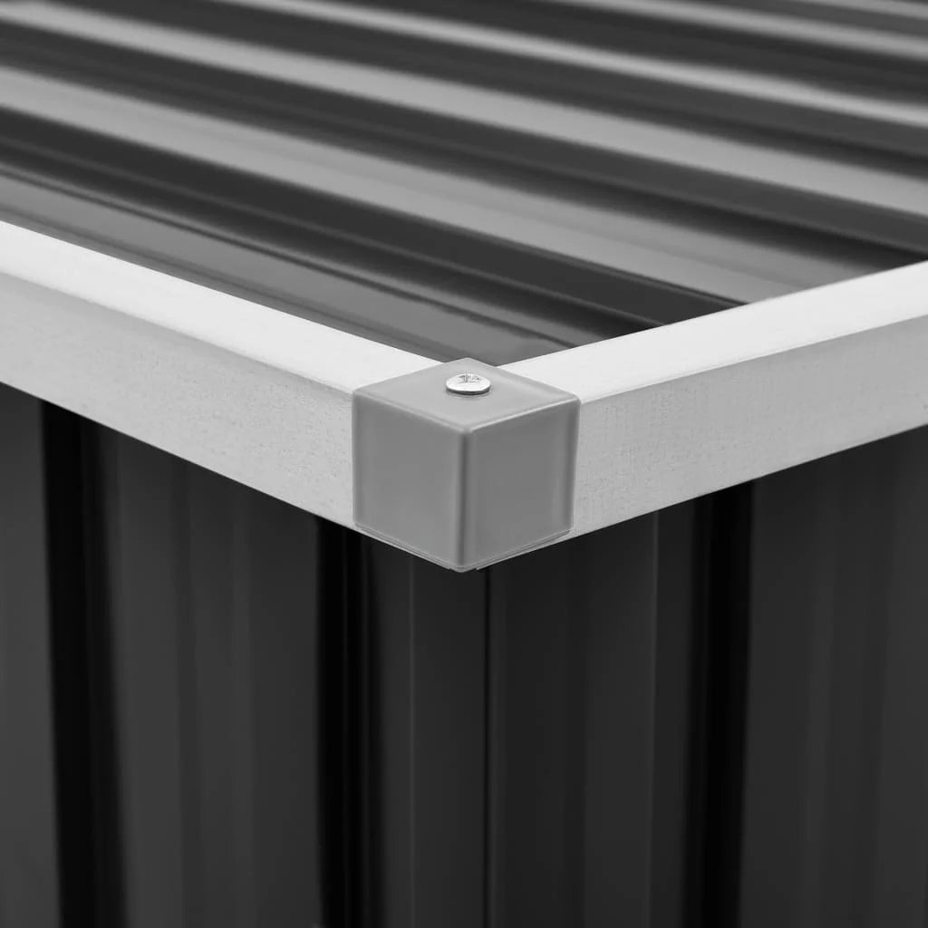 Garden storage box Anthracite 129x67x65 cm