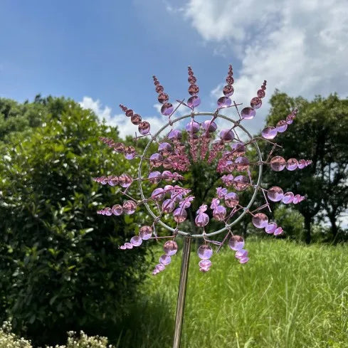 Unique Wind Collector Magical Kinetic Energy Metal Windmill Rotator