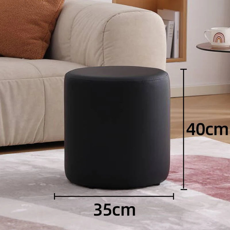 Wooden Ottomans Living Room  Vanity Stool Modern Low Step Stools