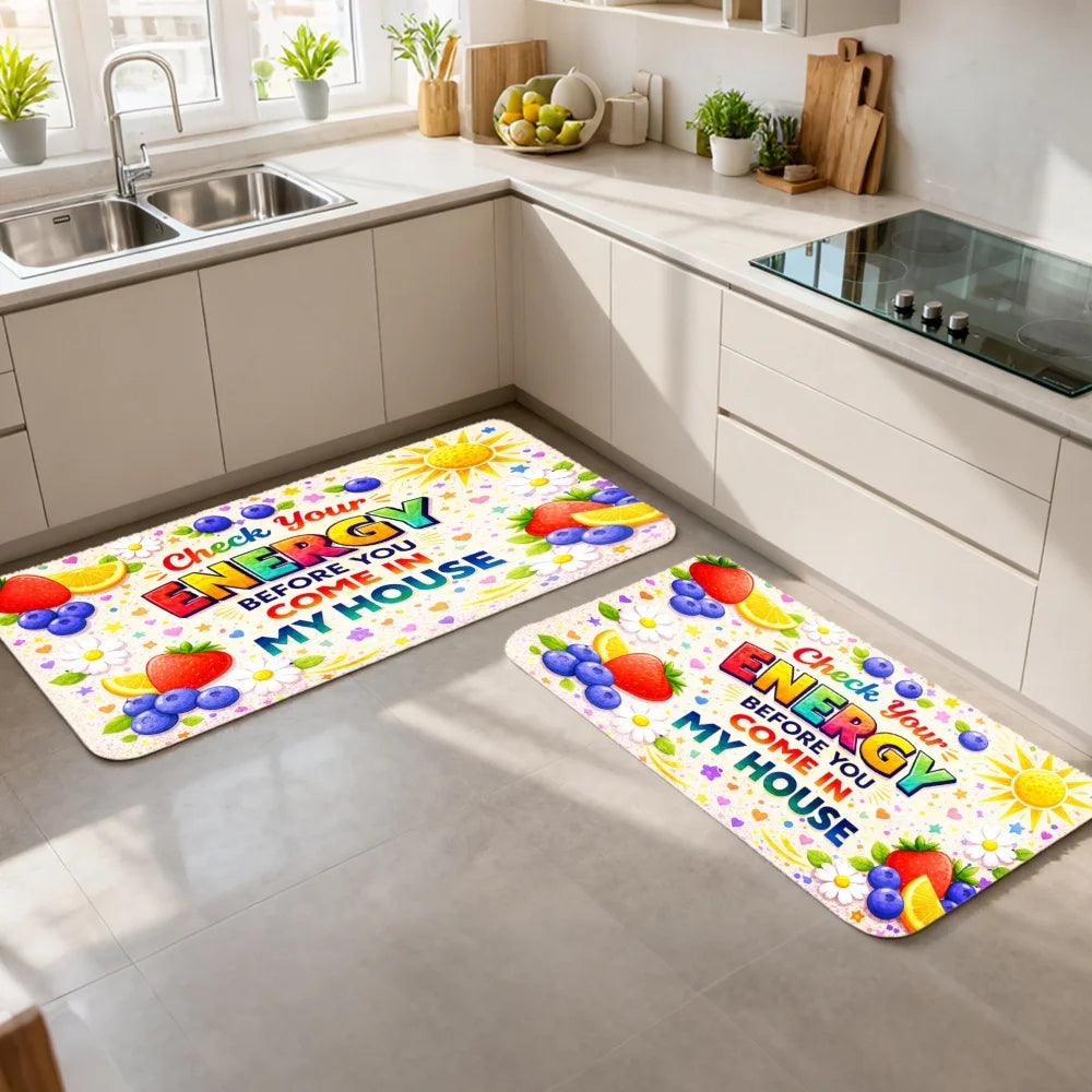 3PCS Mat Set, Front Door, Kitchen, Rug.