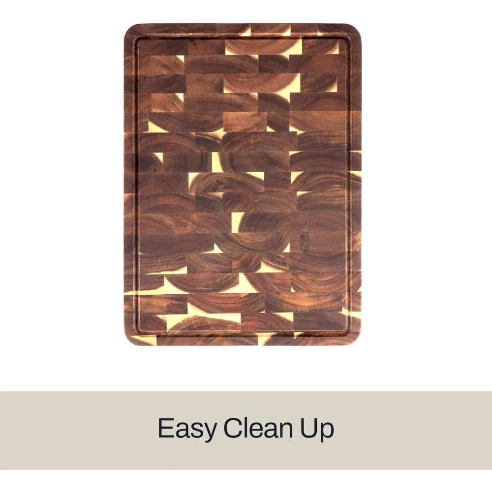 Acacia Cutting Board w/Juice Groove 19x14 Inches, 1" Thick