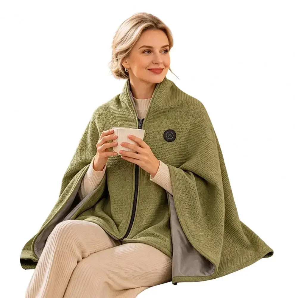Heated Shawl Lightweight Wearable Blanket
