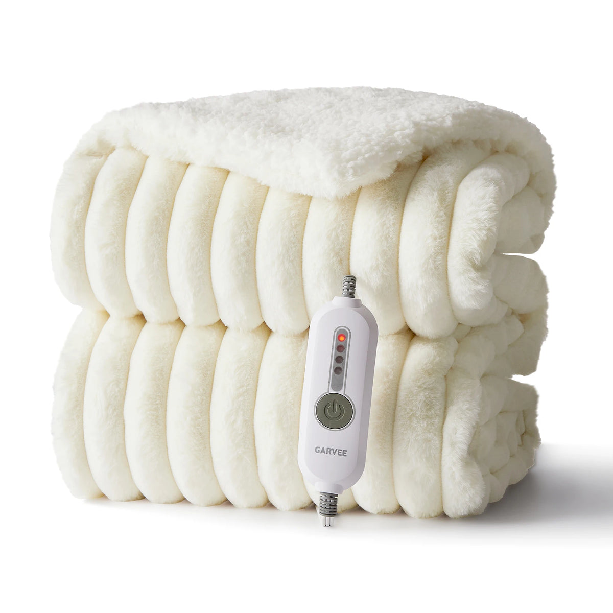 Heated Throw Blanket Faux Rabbit Fur Electric Blanket Throw 50"×60"