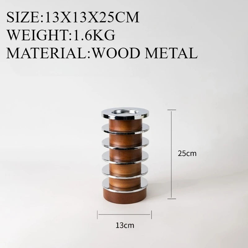 Candle Holders Candlesticks Home Tabletop Wax Light Container