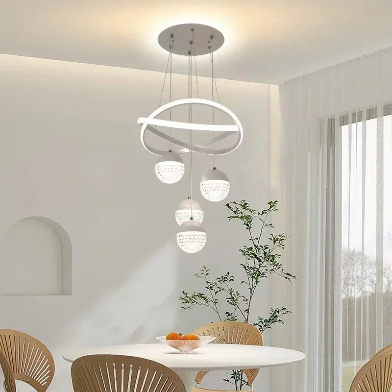 LED Lamp Ring Dimmable Chandelier Pendant Light