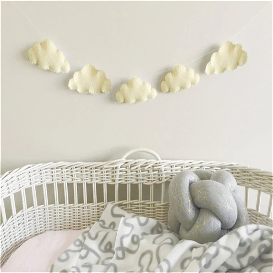 Felt Cloud Garlands String Wall Hanging
