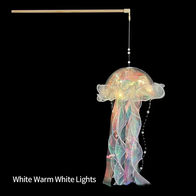 Jellyfish Lamp Hanging Night Light Under Colorful