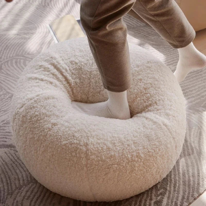 Round Ottomans Puff Pouf Comfortable Lounges