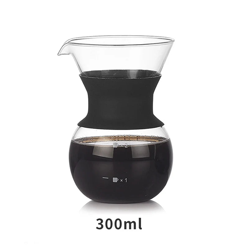 Pour Over Coffee Maker Set - Reusable Stainless Filter