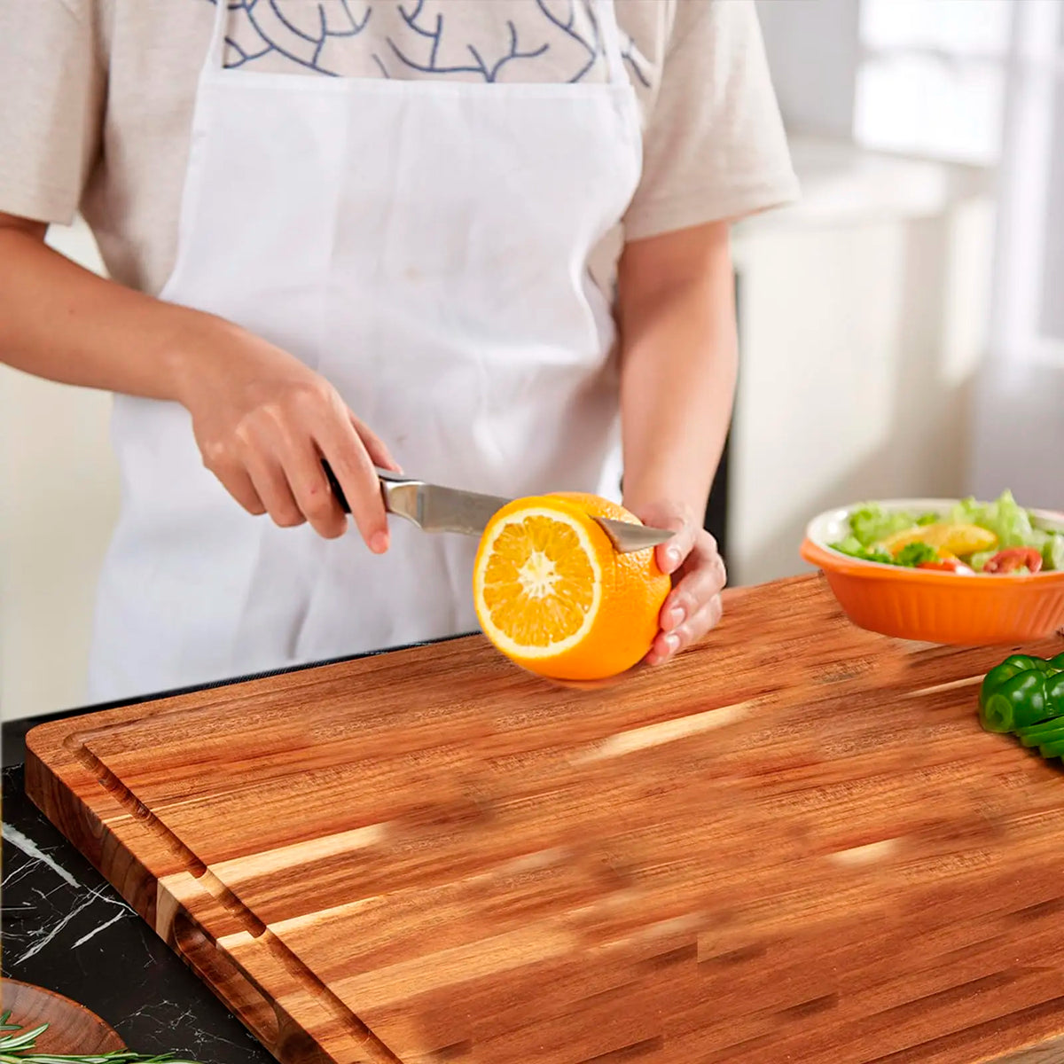 60 cm Extra Large, 24 x 18 Inch  1.2" Thick Butcher Block,Charcuterie