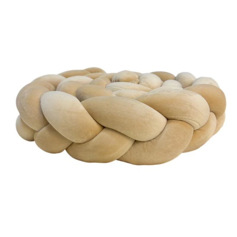 Handmade Knotted Floor Mat Pillow Soft