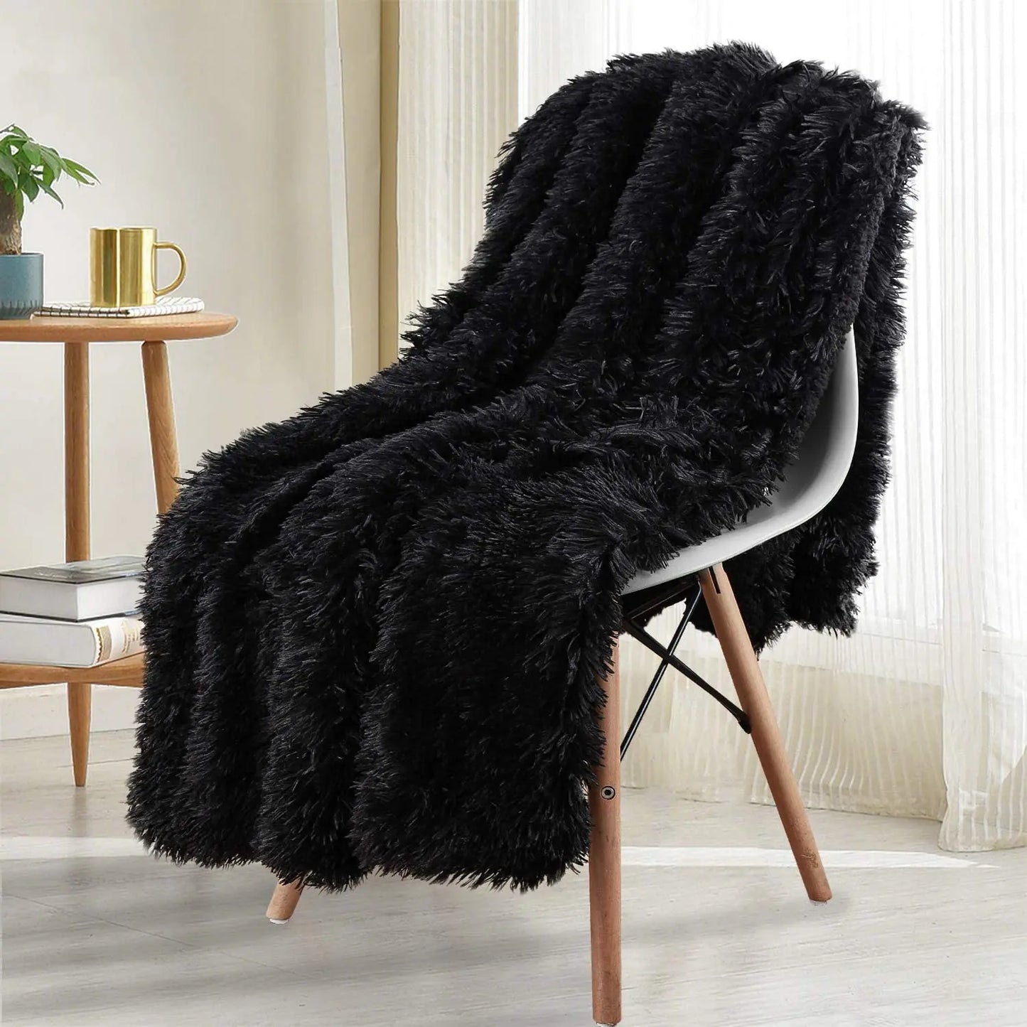 Thickened Fluffy Blanket Warm winter Double side