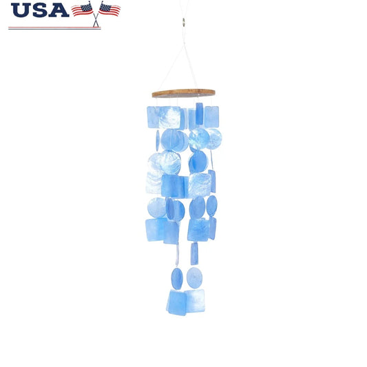 Enchanting 26 Inch Capiz Shell Waterfall Wind Chime