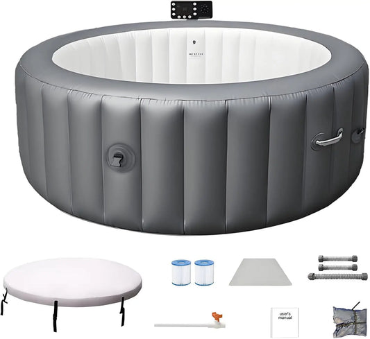 Large Hot Tub 4 6 People Inflatable Portable 180 Air Jets