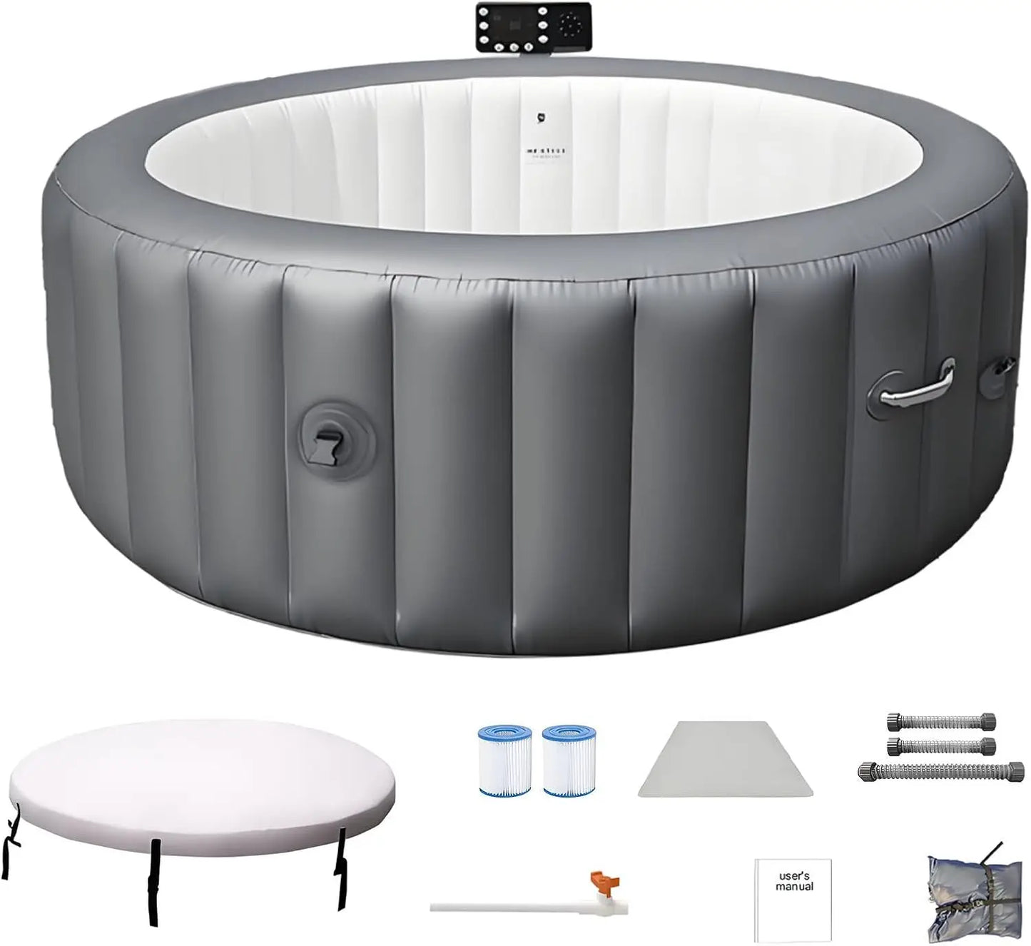 Large Hot Tub 4 6 People Inflatable Portable 180 Air Jets