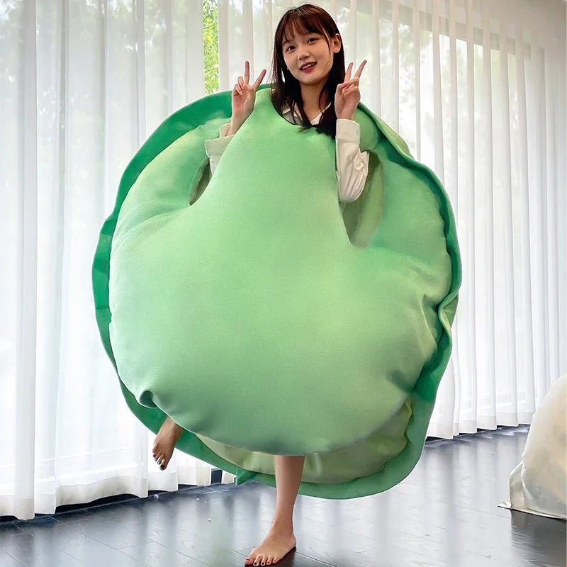 Green Lazy Bean Bag Sofa Puff Lounge