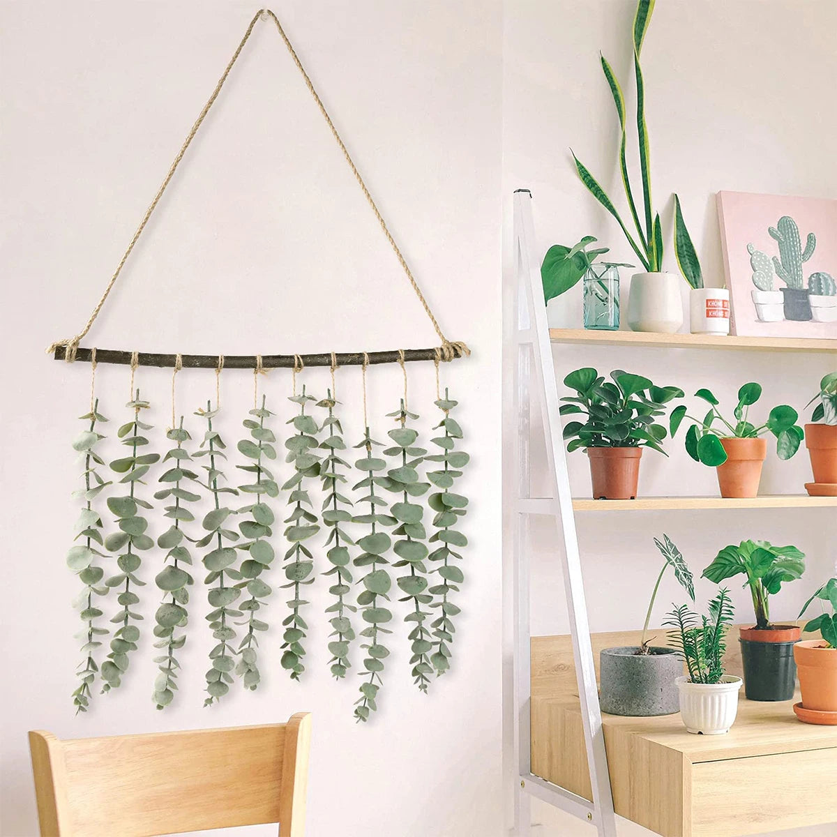 Artificial Eucalyptus Wall Hanging Decor