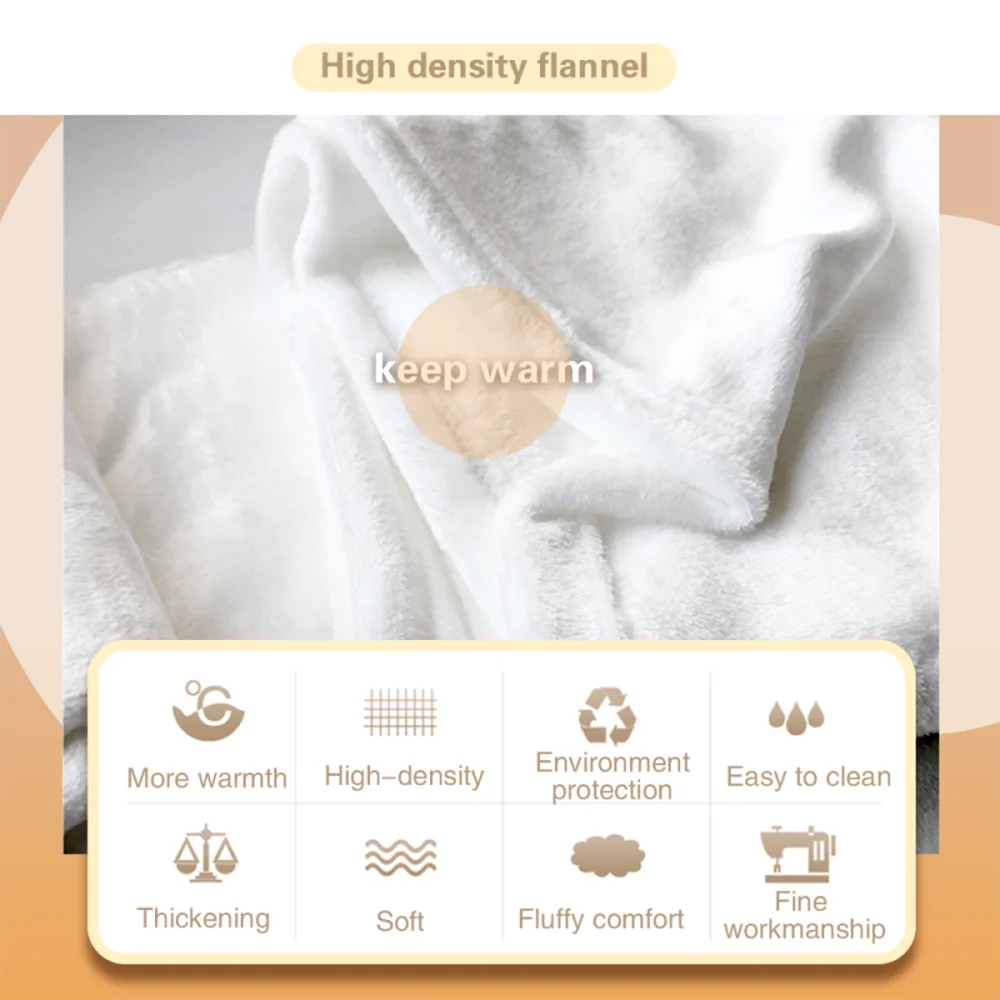 [Flannel Blanket] Neutral Floral Watercolor Blanket Throw Blanket