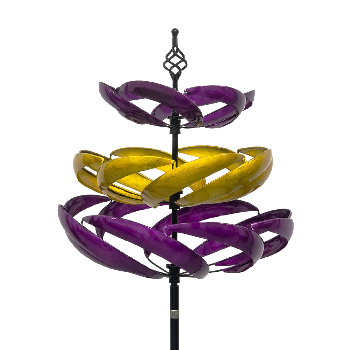 Wind Spinners Outdoor, 77" Large Metal , 360 Degrees Swivel  2pcs Flag