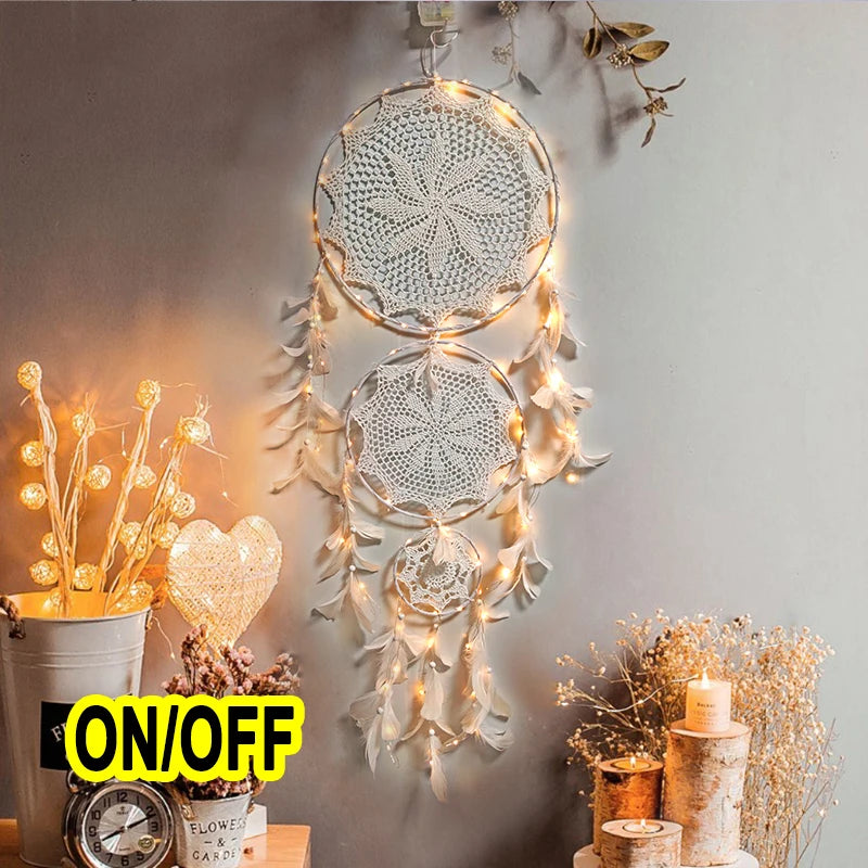 big dream catcher hanging/light decoration