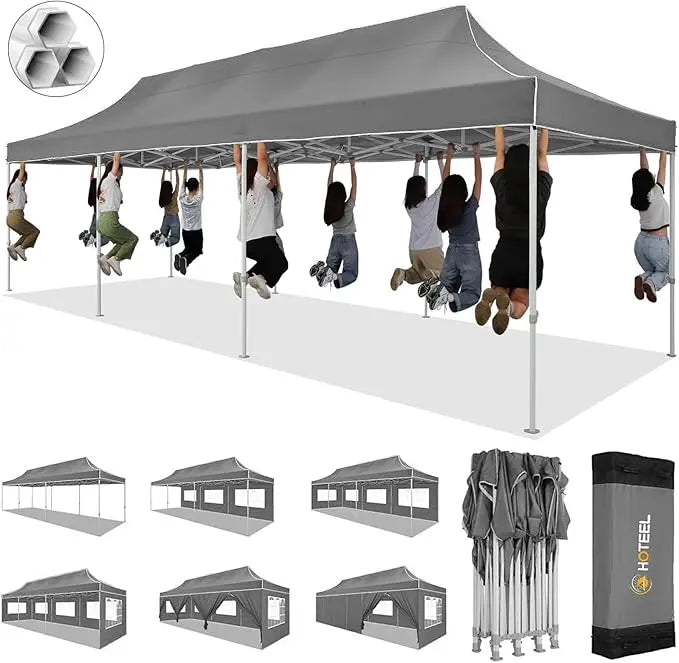 10x30 Pop up Canopy Tent for Parties, Heavy Duty  8 Sidewalls, Gazebo