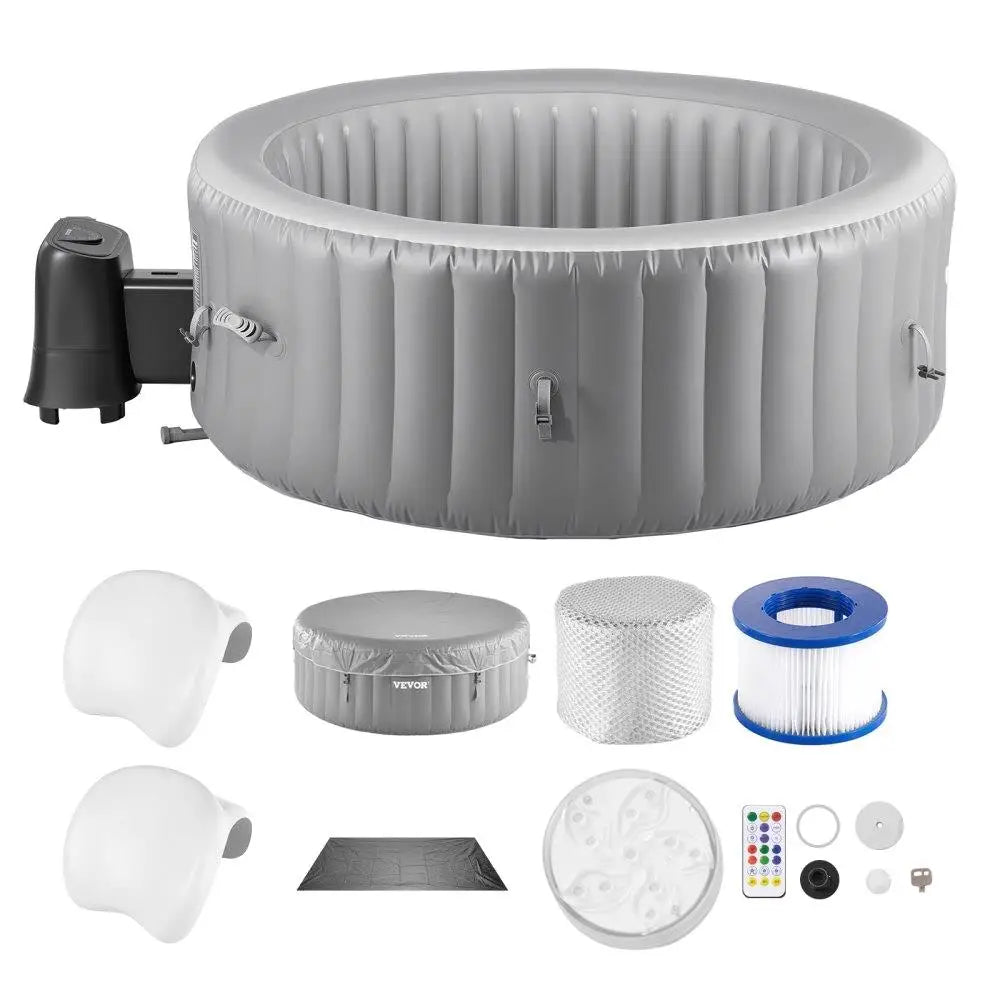 Inflatable Hot Tub 4 to 6 Person Outdoor Spa 81.9 x 26"