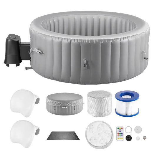 Inflatable Hot Tub 4 to 6 Person Outdoor Spa 81.9 x 26"