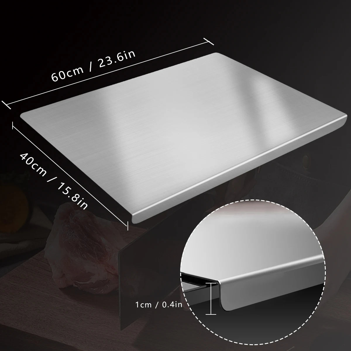304 Stainless Steel Cutting Board Butcher Block