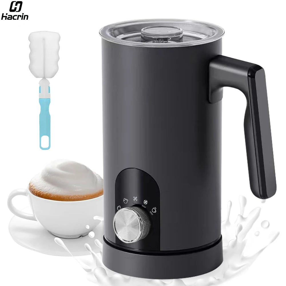 Electric Milk Frother Milk Foam Machine  5 in 1 Hot and Cold Milk Frother