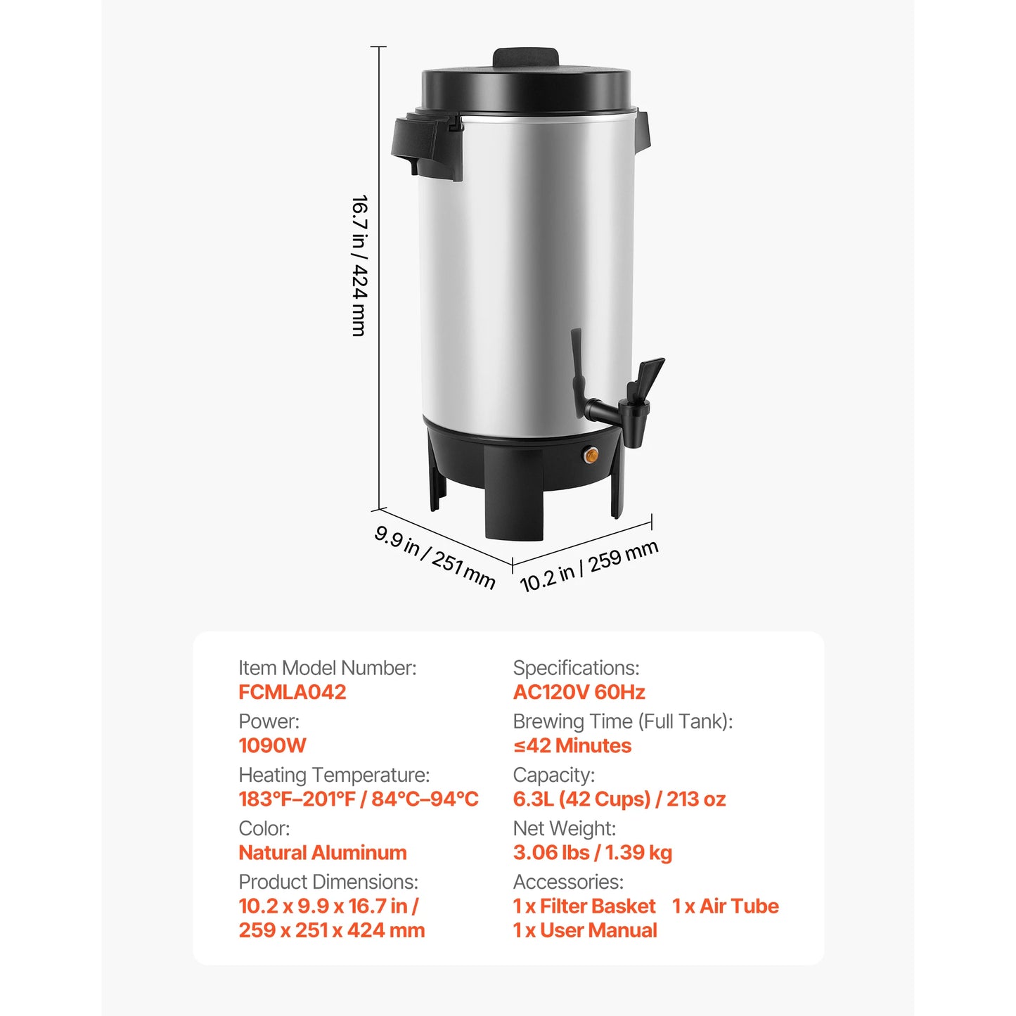 SucceBuy Commercial Coffee Urn