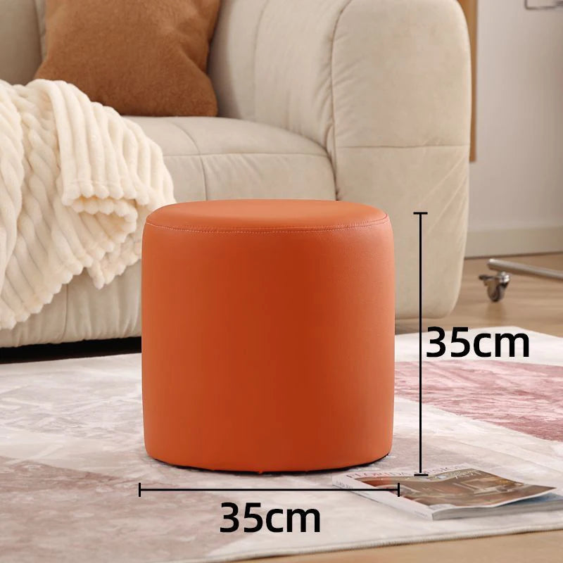 Wooden Ottomans Living Room  Vanity Stool Modern Low Step Stools
