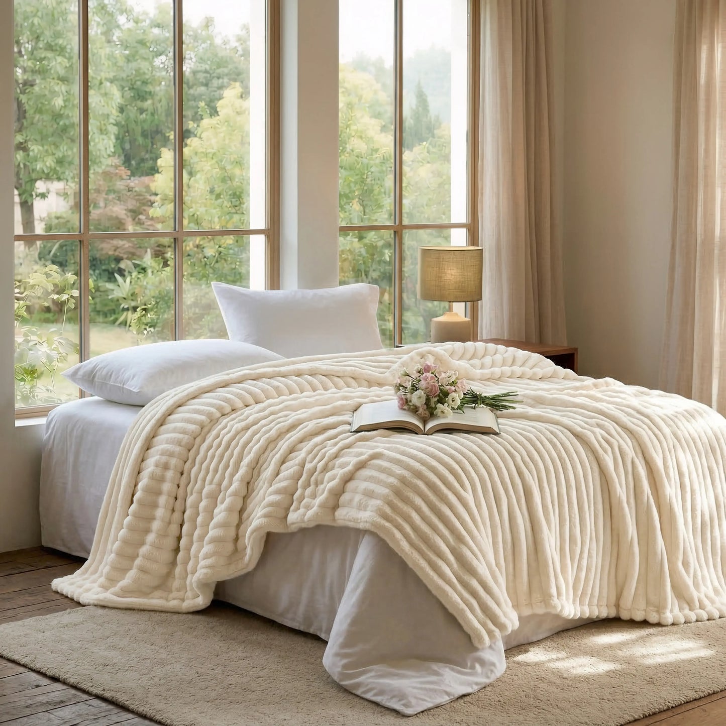 Summer Lightweight Blanket Queen Size - Cooling Throw Blankets