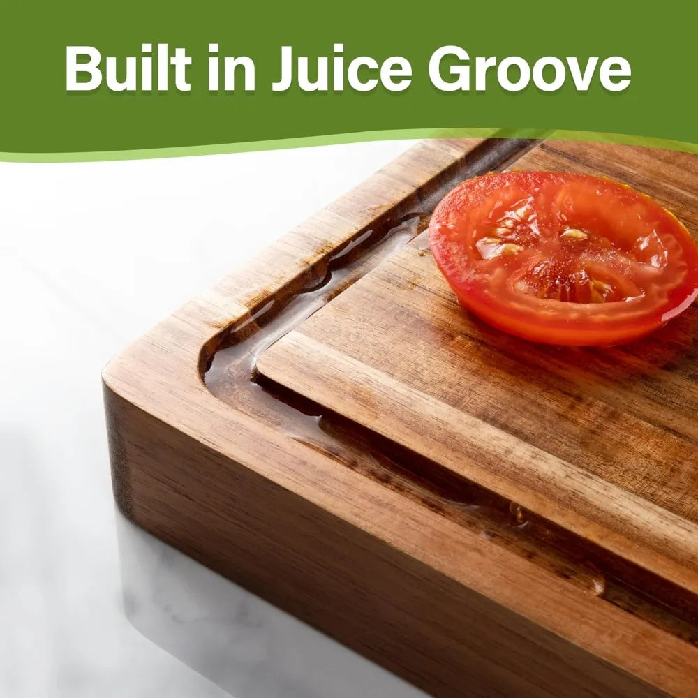 Acacia Wood Cutting Board1.5” Thick  Charcuterie Board, 16x12