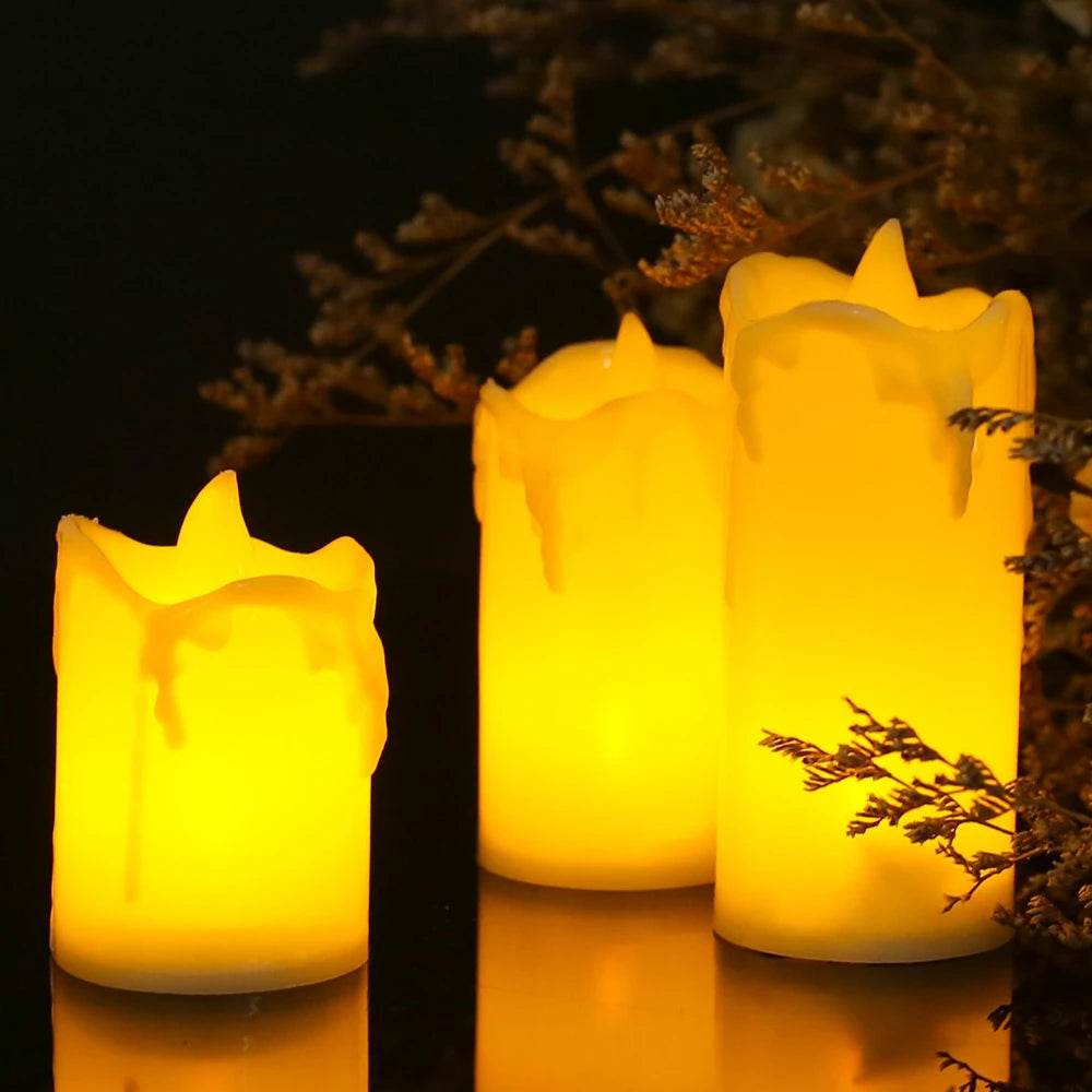 Flameless LED Votive Candles Set 100+Hour Lasting Electric Candles
