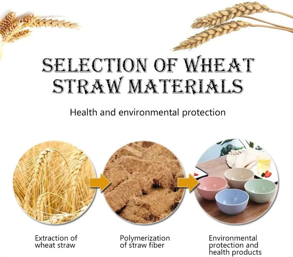 Eco-friendly Wheat Straw Bowls, 4.7 inches mini Snacks Bowl Sets