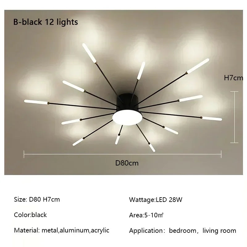 Modern Firework Led Chandeliers Lighting