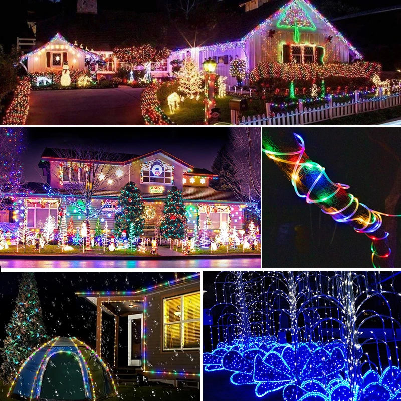 Solar Rope Lights Solar LED Light  Deck Outdoor Solar String