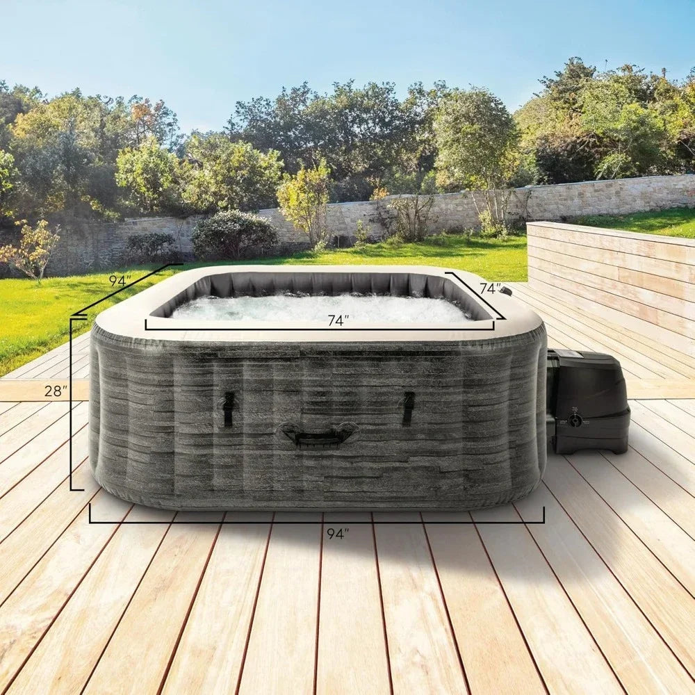 Outdoor Hot Tubs Set, Energy Efficient Spa Cover