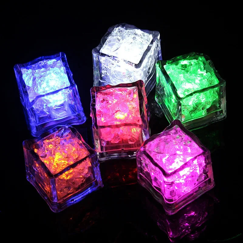 Waterproof Led Ice Cube Multi Color Flashing Glow in The Dark Light
