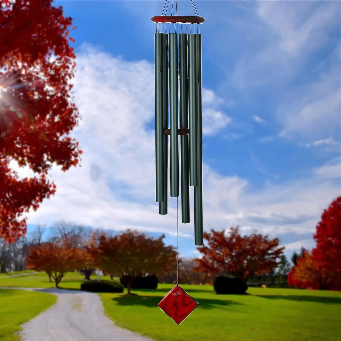 Wind Chimes of Neptune, 54'' Silver Wind Chime