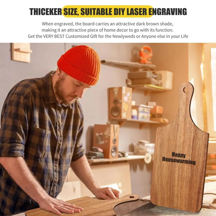 24 Pcs Cutting Board Bulk 11 x 5 Inch Wood Charcuterie Serving Boards