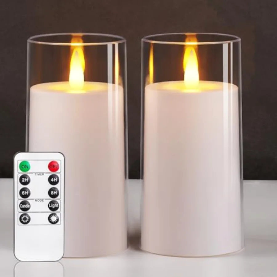 Realistic Flickering Flameless Candles, Battery Operated Candles,