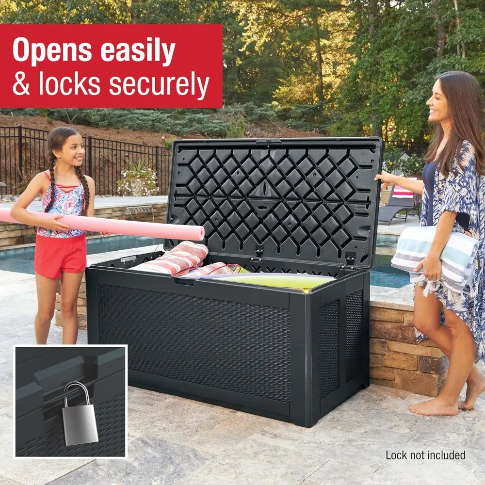 large capacity weatherproof outdoor storage box