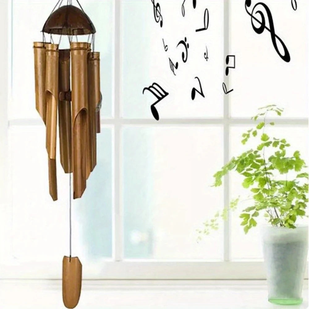 1pc Aluminum Tube Wind Chimes Metal Wind Chimes Bamboo coconut
