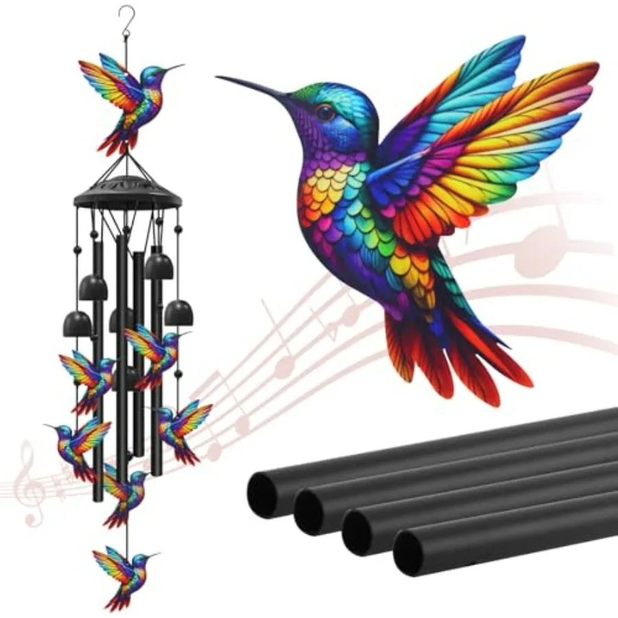 Wind Chimes for Outside, Black Metal Windchimes